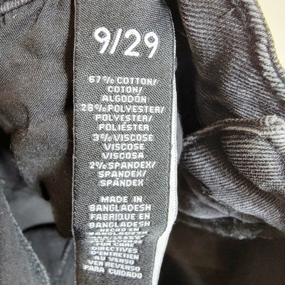 Kendall & Kylie The Icon High Rise Straight Stretch Distressed Black Jeans 29 - Picture 8 of 9